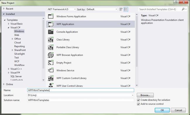 Create A New Project 